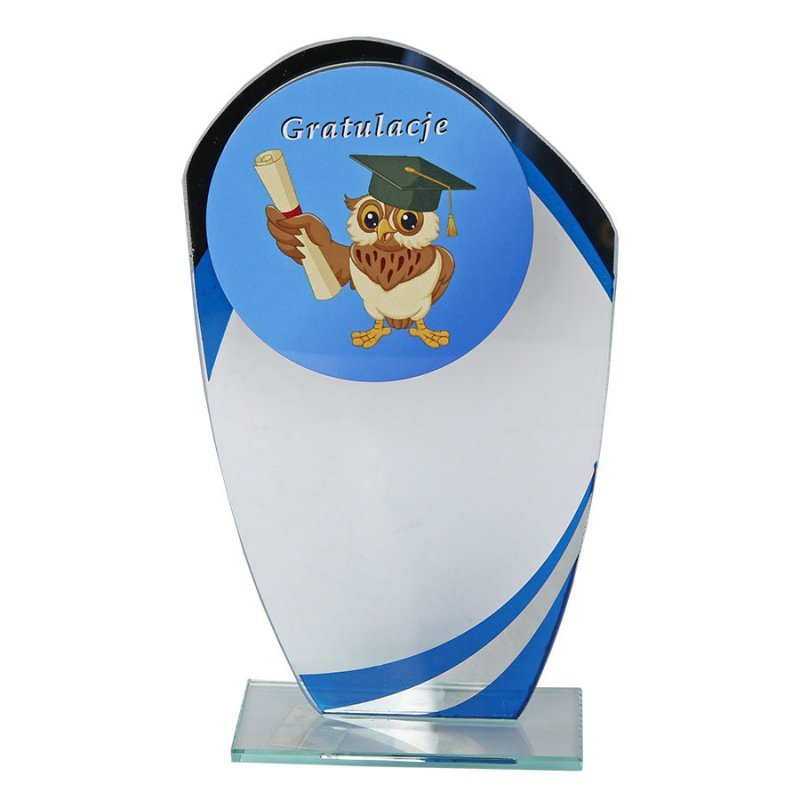 Trofeum szklane W552.09 18,5 cm 