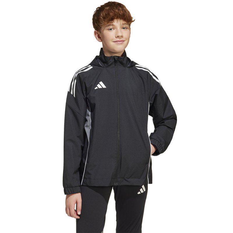 Kurtka adidas TIRO 25 Jr IW0448 czarny 140 cm