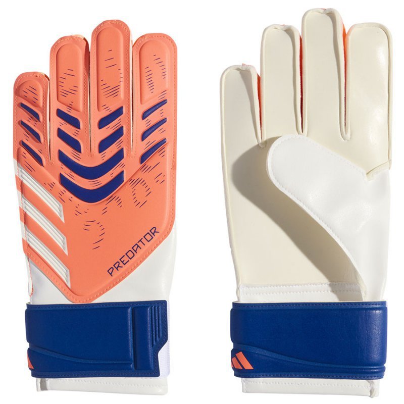 Rękawice adidas Predator GL TRN Jr JN5361 pomarańczowy 7