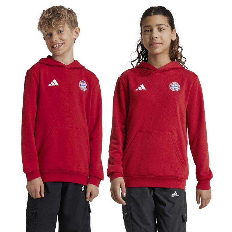 Bluza adidas FC Bayern HD Junior Jr IT4134 czerwony 176 cm