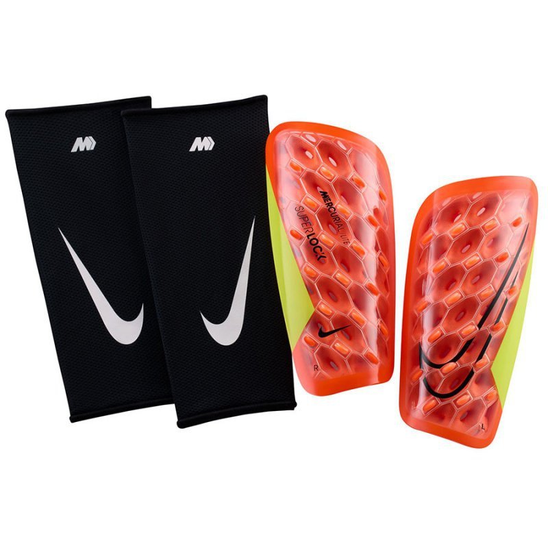 Nagolenniki Nike Mercurial Lite Super Lock DN3609-830 pomarańczowy M