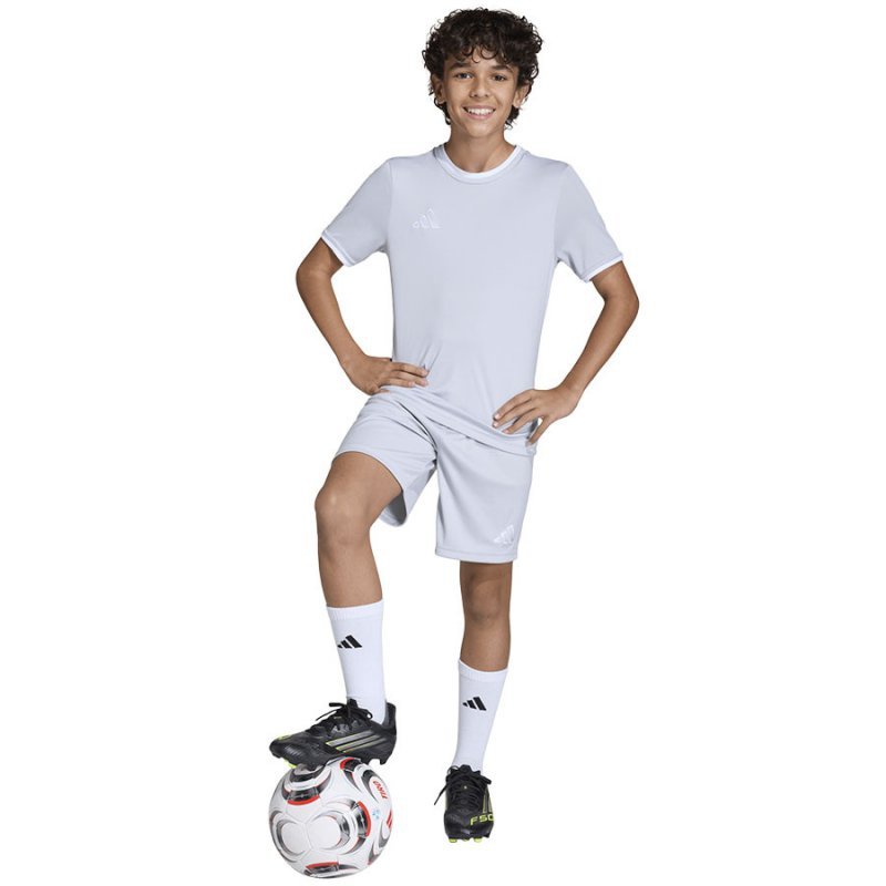 Spodenki adidas ENTRADA 26 Short Junior JZ6533 szary 128 cm