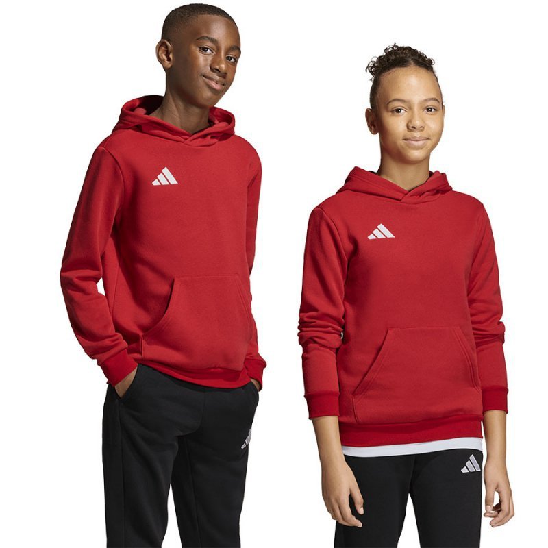 Bluza adidas ENTRADA 26 Hoody Junior JZ6568 czerwony 164 cm