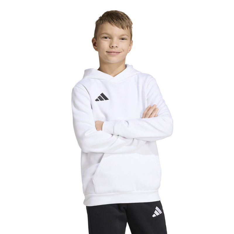 Bluza adidas ENTRADA 26 Hoody Junior JZ6561 biały 116 cm