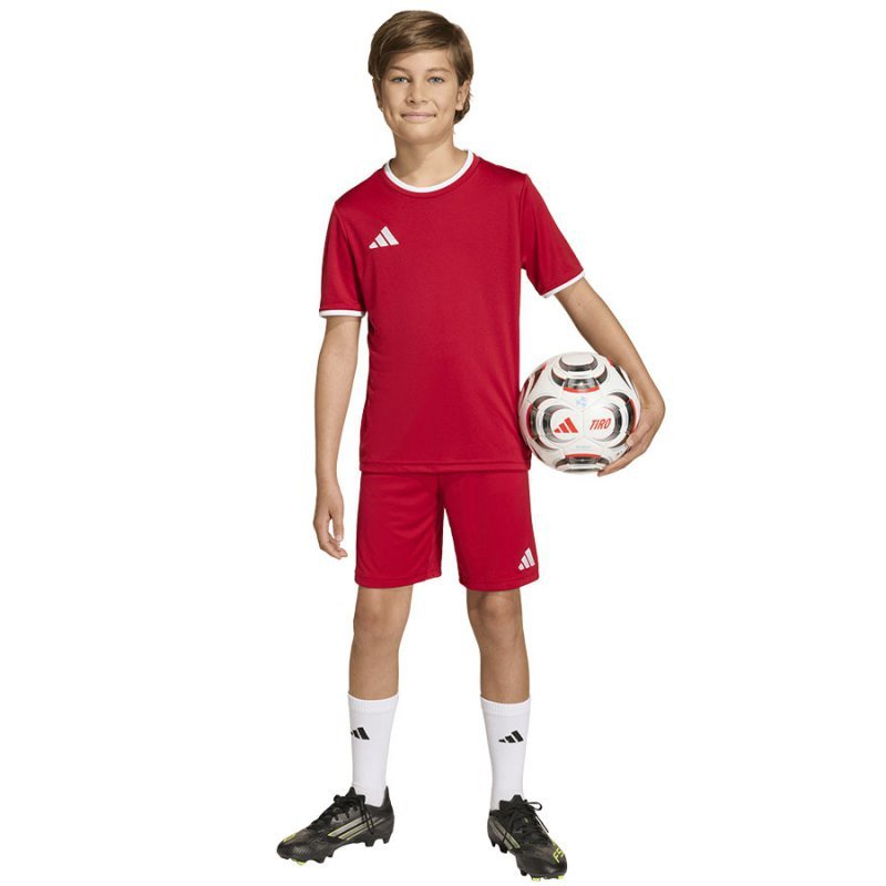 Spodenki adidas ENTRADA 26 Short Junior JZ6528 czerwony 128 cm