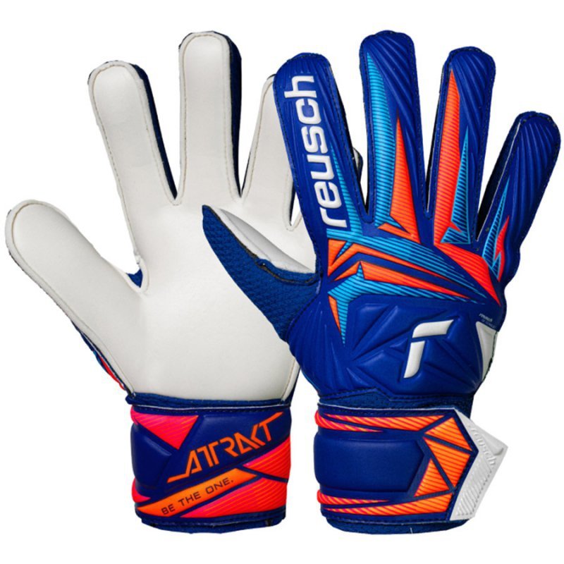 Rękawice Reusch Attrakt Solid Junior 56 72 515 4126 niebieski 5