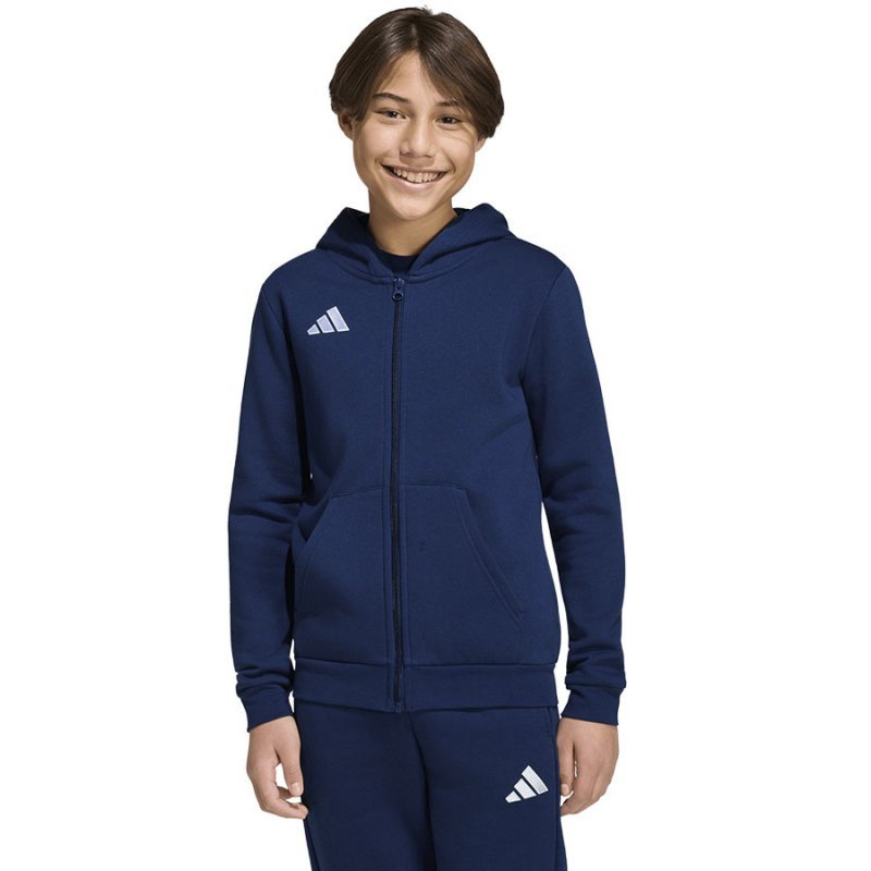 Bluza adidas ENTRADA 26 Full Zip Hoody KH1784 granatowy 152 cm