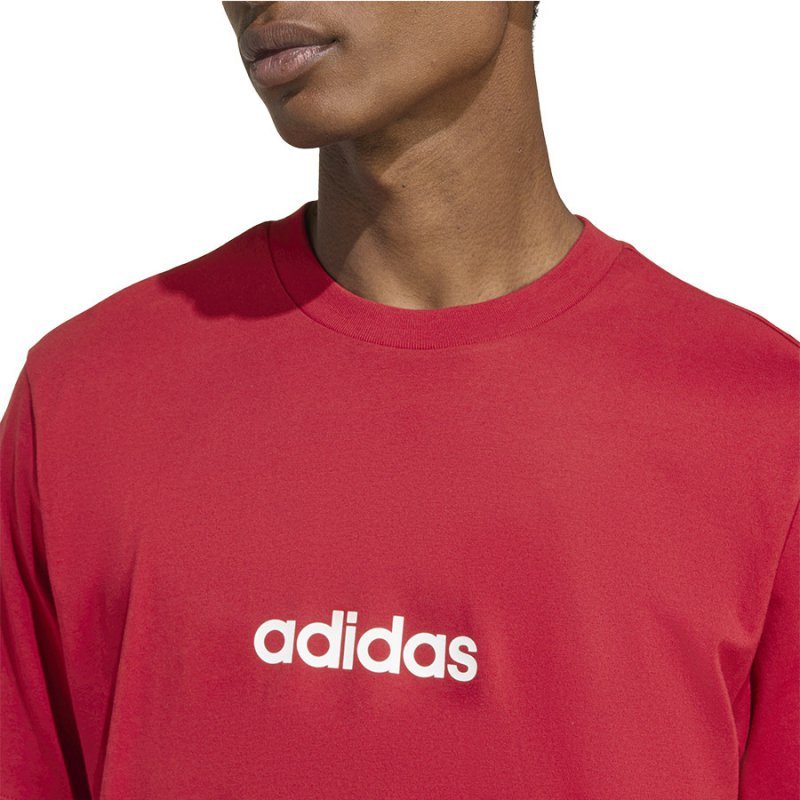 T-Shirt adidas Single Jersey Linear Tee KC0881 czerwony M