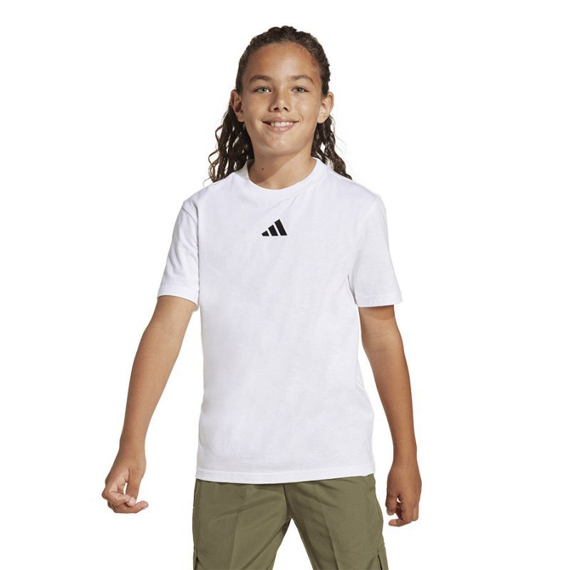 T-Shirt adidas Essentials Junior JC9774 biały 164 cm