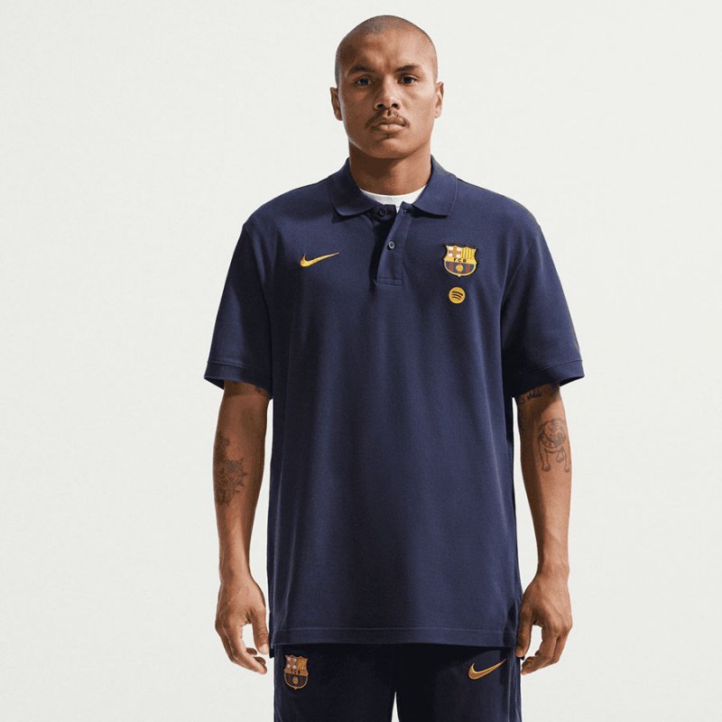 Koszulka Polo Nike FC Barcelona Club II7612-401 L granatowy