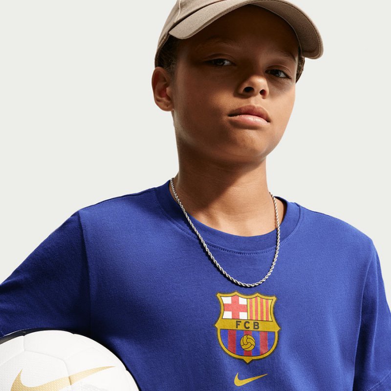 Koszulka Nike FC Barcelona IM1708-455 M (137-147) granatowy