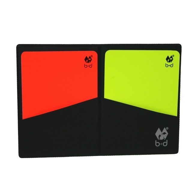 Zestaw kartek sędziowskich B+D - rozmiar FIFA