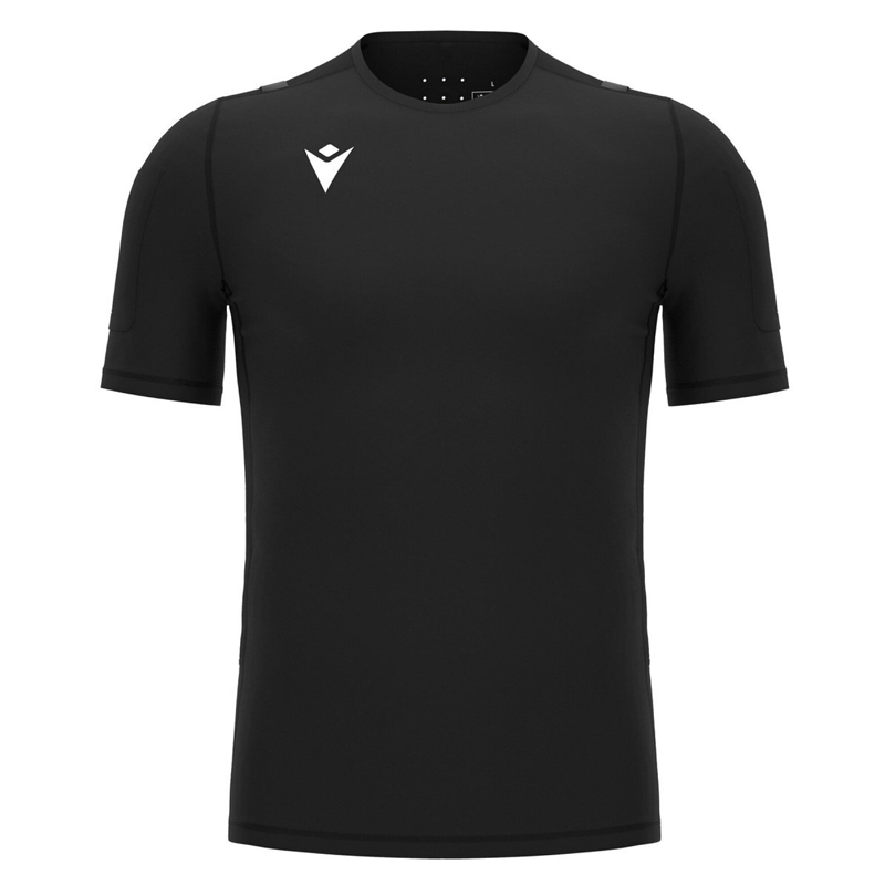 Termoaktywna koszulka sędziowska Macron Delcourt - czarna
