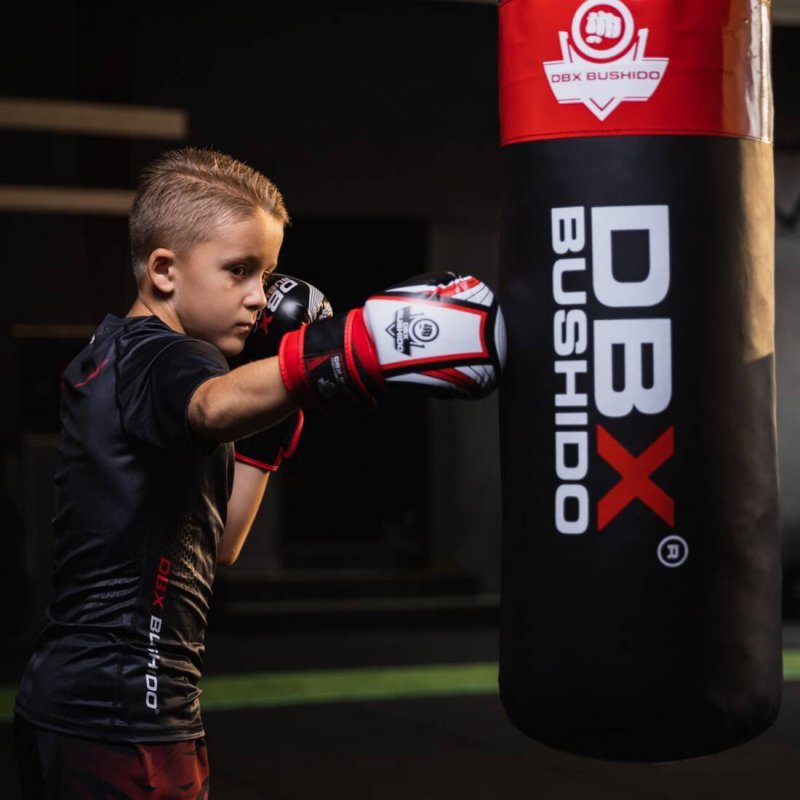 Worek bokserski treningowy dla dzieci i młodzieży 80 cm x 30 cm DBX BUSHIDO Junior  15-20kg