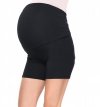 MijaCulture comfortable casual maternity short leggings shorts 1053 Black