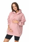 MijaCulture hoodie for pregnant women and breastfeedinf Naomi  M016 Pink