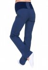 MijaCulture Spodnie ciążowe jeans dla kobiet w ciąży 3014 ciemny jeans