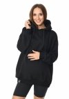 MijaCulture hoodie for pregnant women and breastfeedinf Naomi  M016 Black