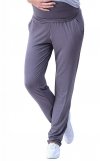 MijaCulture - Maternity Casual Light Comfortable Trousers Pants Over Bump 4092/M53 Graphit