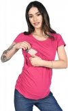 MijaCulture - 2 in 1 Maternity and breastfeeding shirt M03/3074 Sangria