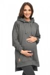 MijaCulture hoodie for pregnant women and breastfeeding Aurelia  Graphite