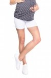 Comfortable short maternity leggings M012 white