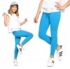 Girls long leggings for children Zoe turquoise