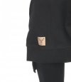 MijaCulture - 3 w 1 długa bluza ciążowa i do karmienia z rozcieciami „Aurelia” M011 czarna