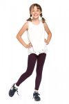 Legginsy dziewczęce getry dla dzieci ciemny ZOE fiolet