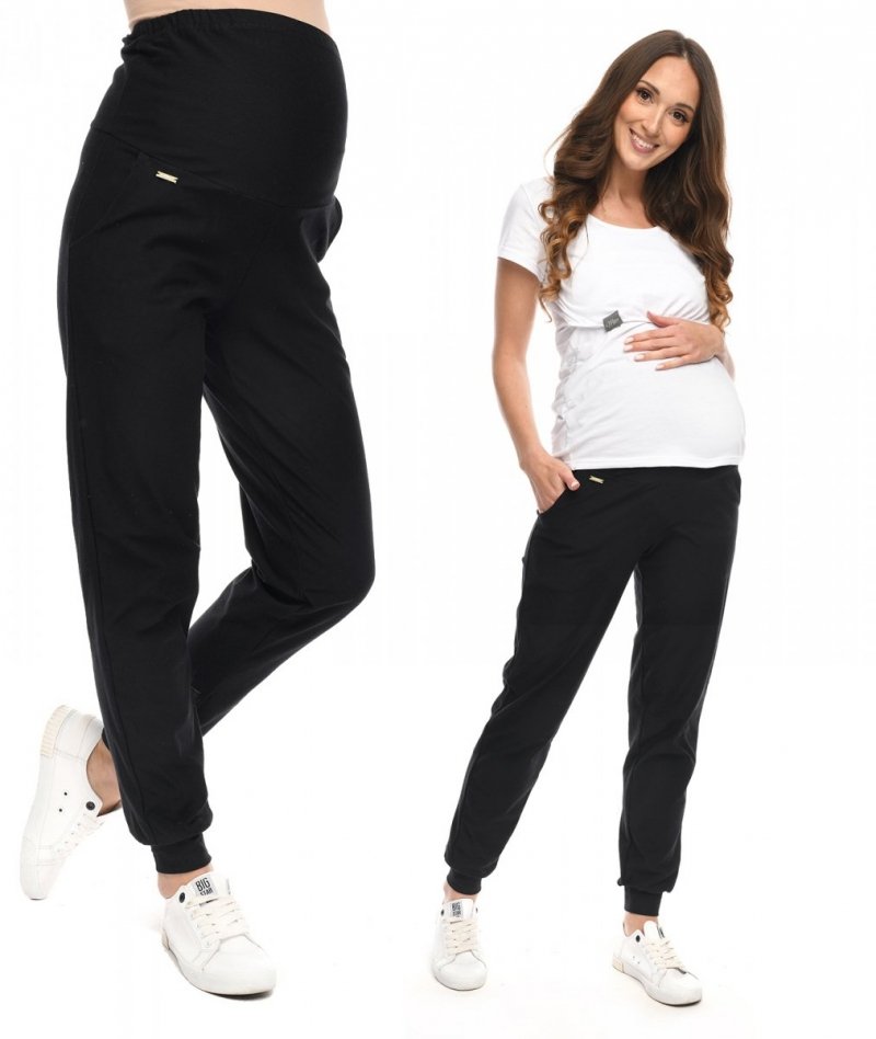 Casual maternity trousers Amanda M010 black