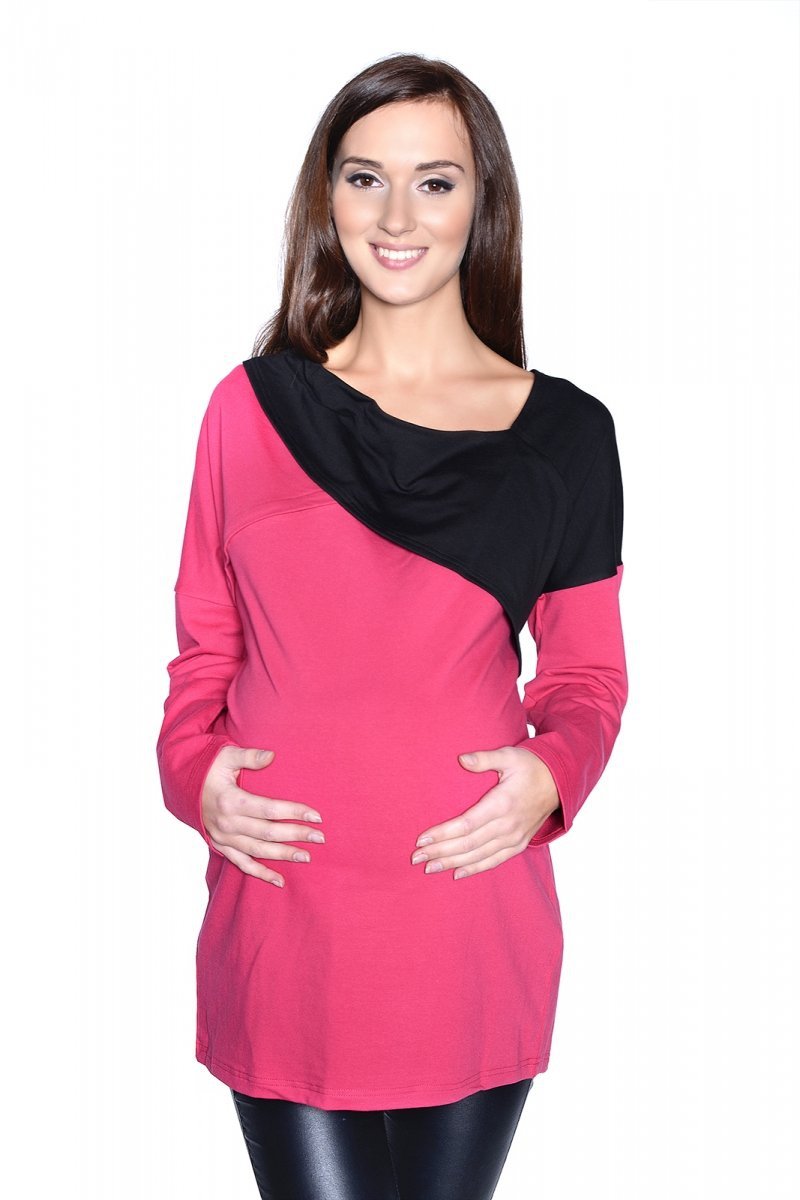 Maternity ad breastfeeding tunic Ada 9061 pink