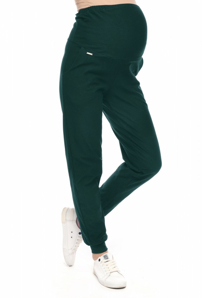 Casual maternity trousers Amanda M010 green