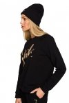 Moe M709 Czapka beanie z haftem MOE GIRL - czarna
