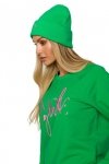 Moe M709 Czapka beanie z haftem MOE GIRL - soczysta zieleń