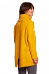Be Knit BK086 Sweter z golfem i rozcięciem z tyłu - miodowy