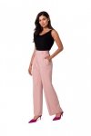 BeWear B252 Spodnie z ozdobnymi guzikami - różowe