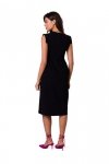 BeWear B262 Sukienka z podwyższoną talią - czarna