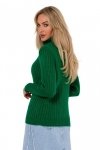 Moe M771 Sweter z golfem - zielony