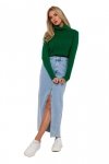 Moe M771 Sweter z golfem - zielony