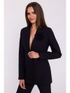 Stylove S370 Marynarka z kwiatkiem - czarna