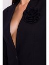 Stylove S370 Marynarka z kwiatkiem - czarna