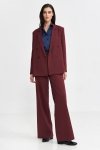 Nife Marynarka oversize, dwurzędowa - bordo - Z69
