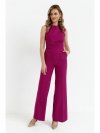 Stylove S115 Kombinezon z szerokimi nogawkami - rubinowy