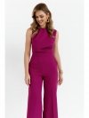Stylove S115 Kombinezon z szerokimi nogawkami - rubinowy