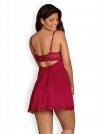 Obsessive Rosalyne babydoll i stringi czerwona