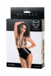 Glossy Wetlook body dress KIARA - black