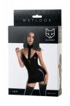 Glossy Wetlook dress IVY - black