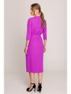 Stylove S396 Sukienka z kopertowym motywem - lawendowa