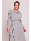 Stylove S403 Sukienka oversize z modalu - szara