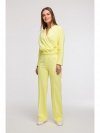 BeWear B292 Bluza z kopertowym dekoltem - cytrynowa